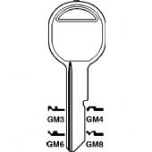 GM3, GM4, GM6, GM8  Key In Blank